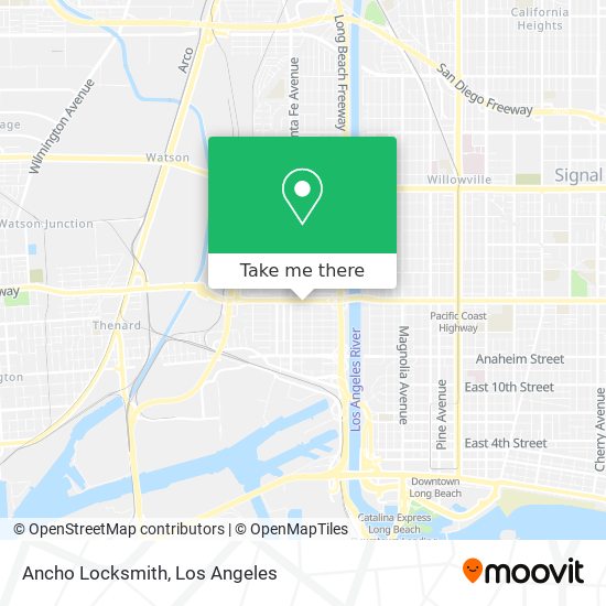 Ancho Locksmith map