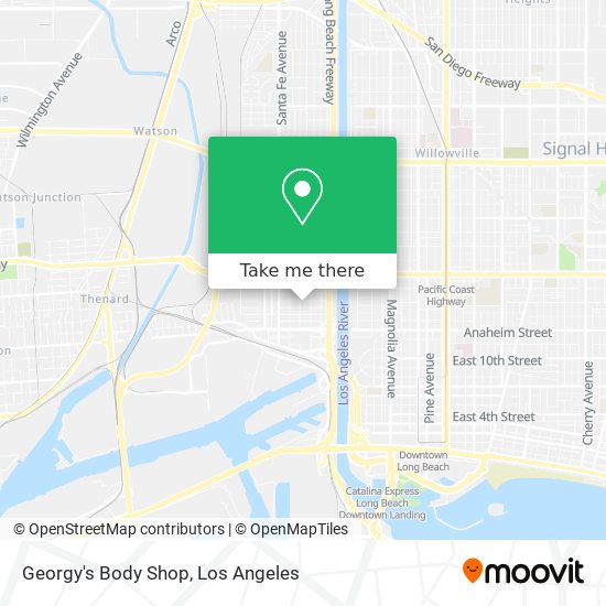 Georgy's Body Shop map