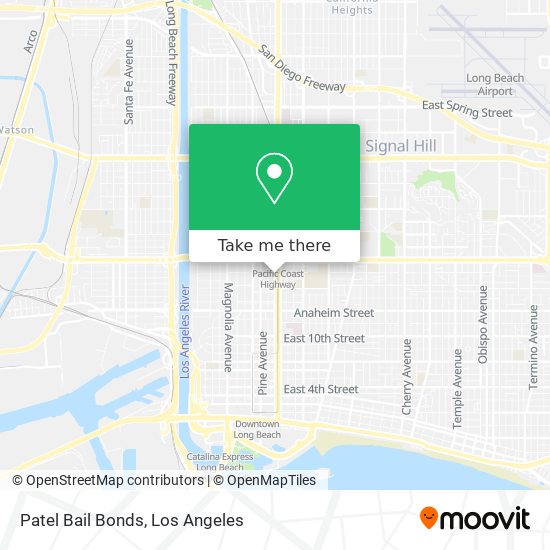 Patel Bail Bonds map