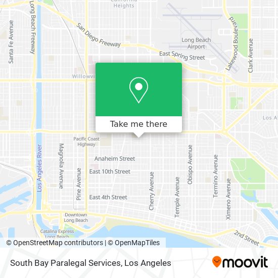 Mapa de South Bay Paralegal Services