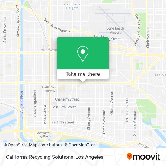 Mapa de California Recycling Solutions