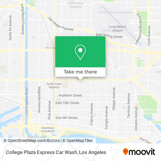 Mapa de College Plaza Express Car Wash