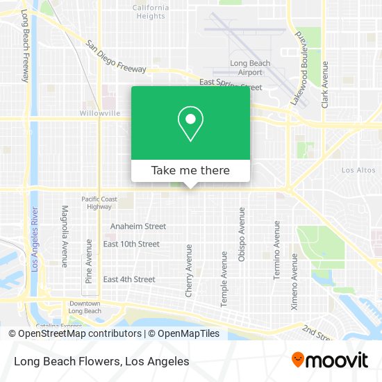 Mapa de Long Beach Flowers