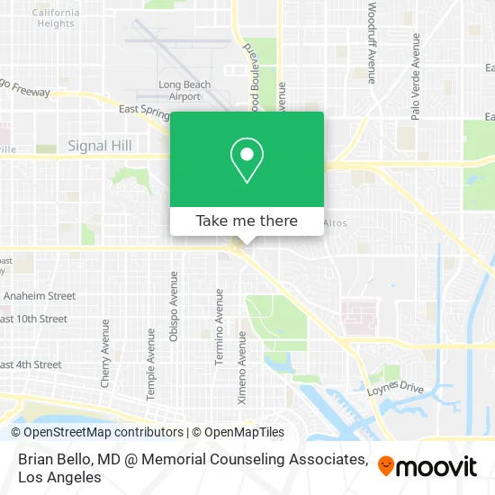 Brian Bello, MD @ Memorial Counseling Associates map