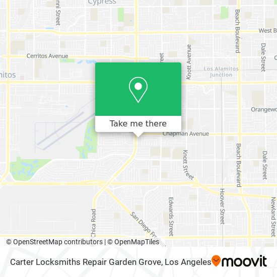 Carter Locksmiths Repair Garden Grove map