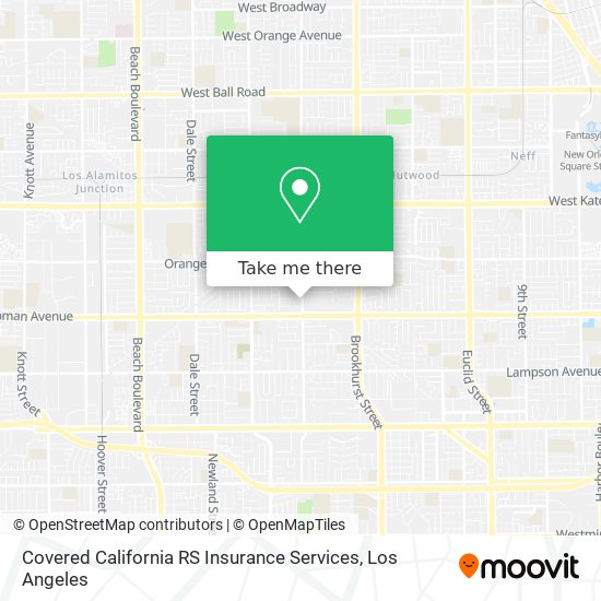 Mapa de Covered California RS Insurance Services