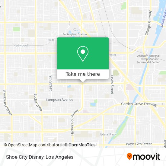 Shoe City Disney map