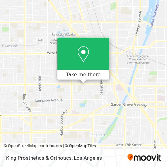 King Prosthetics & Orthotics map