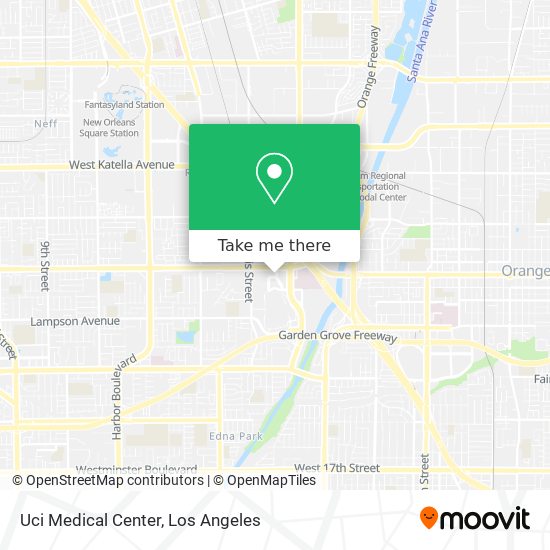 Uci Medical Center map