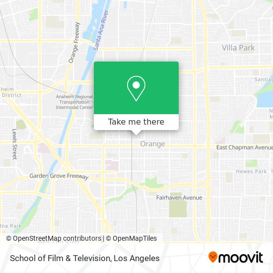 School of Film & Television map