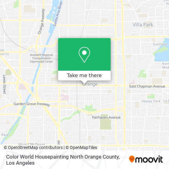 Color World Housepainting North Orange County map