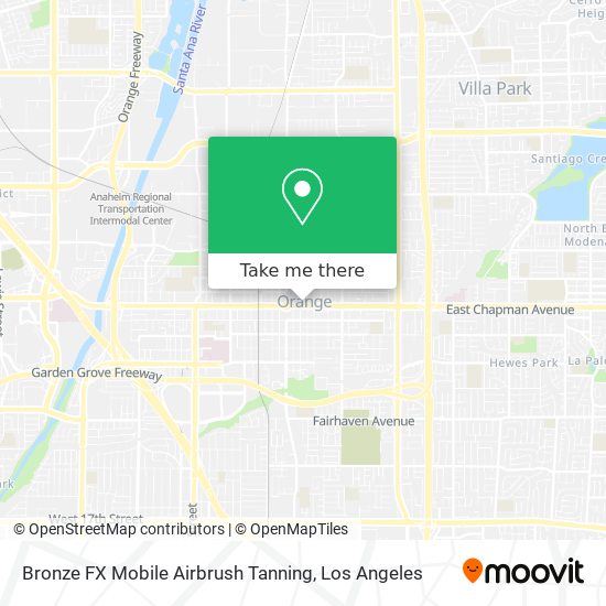 Bronze FX Mobile Airbrush Tanning map