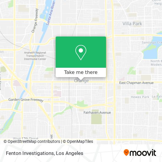 Fenton Investigations map