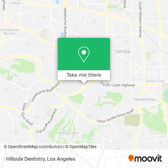 Hillside Dentistry map