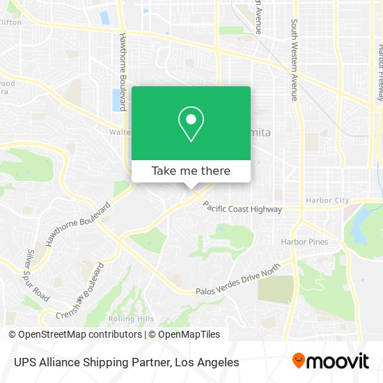 UPS Alliance Shipping Partner map