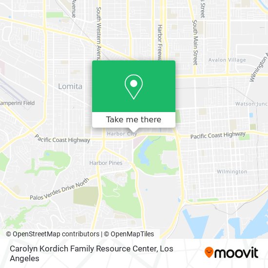 Carolyn Kordich Family Resource Center map
