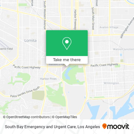 Mapa de South Bay Emergency and Urgent Care