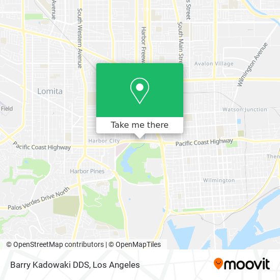 Barry Kadowaki DDS map