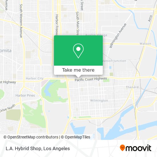 L.A. Hybrid Shop map