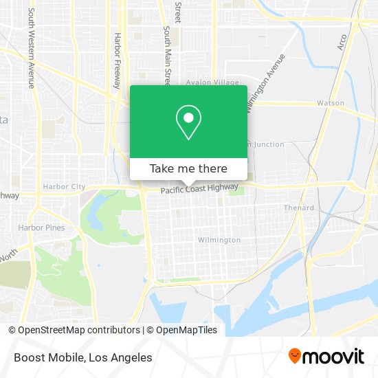 Mapa de Boost Mobile