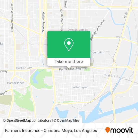 Farmers Insurance - Christina Moya map