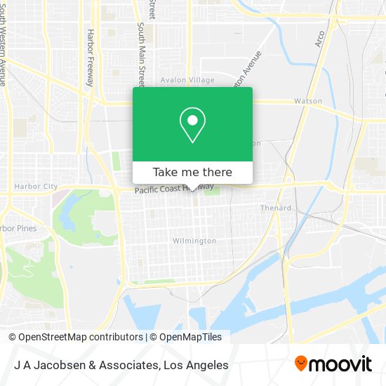 J A Jacobsen & Associates map