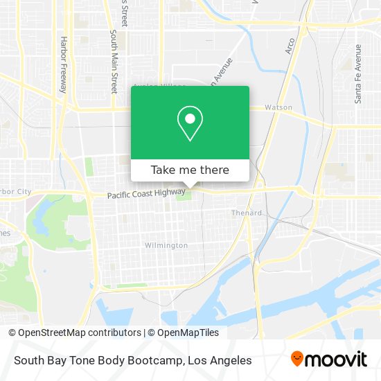 South Bay Tone Body Bootcamp map