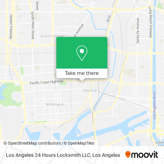 Mapa de Los Angeles 24 Hours Locksmith LLC