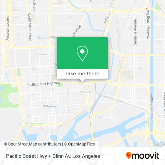 Pacific Coast Hwy + Blinn Av map