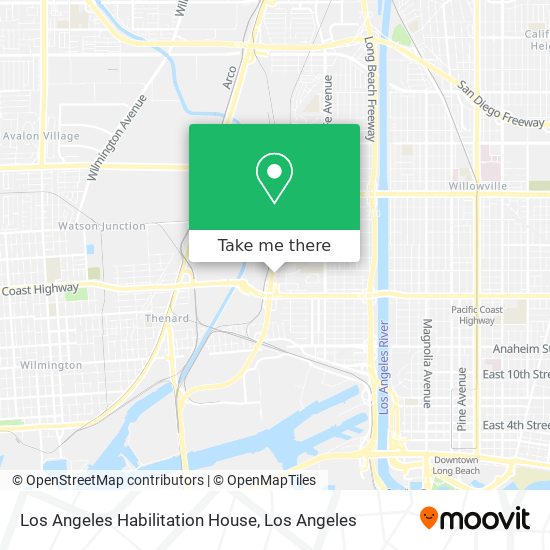 Los Angeles Habilitation House map