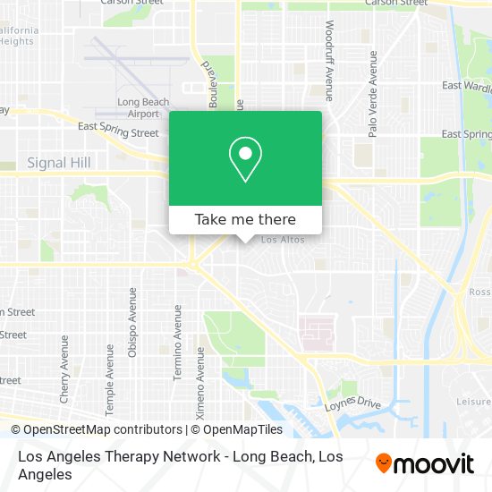 Los Angeles Therapy Network - Long Beach map