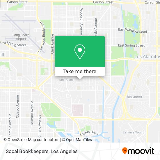 Mapa de Socal Bookkeepers