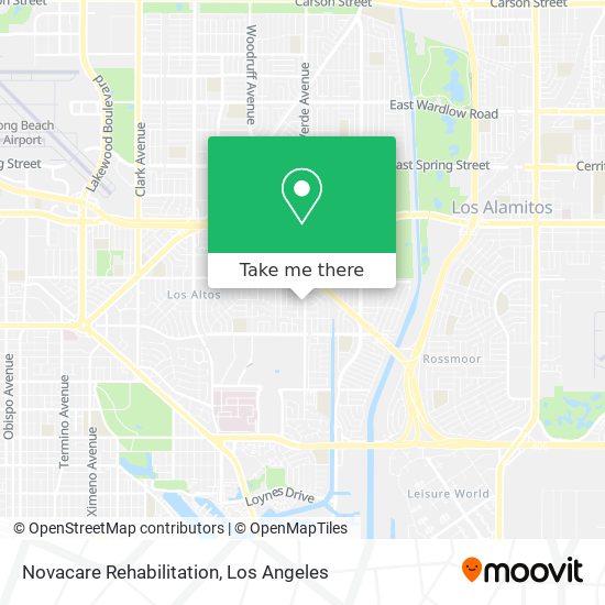 Novacare Rehabilitation map