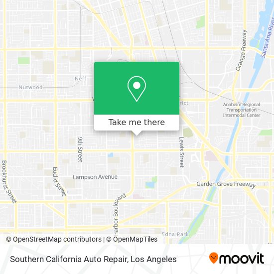 Mapa de Southern California Auto Repair