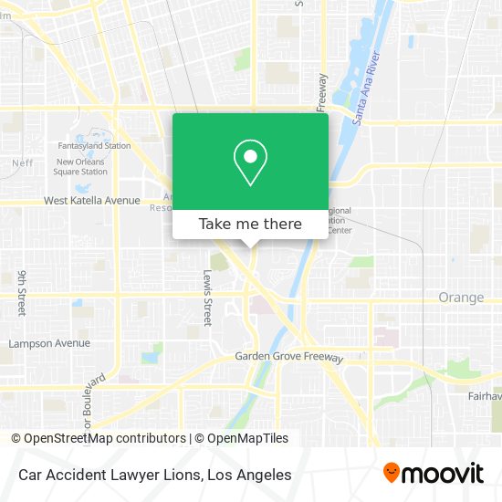 Car Accident Lawyer Lions map