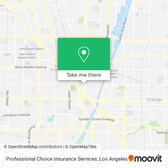 Professional Choice Insurance Services map