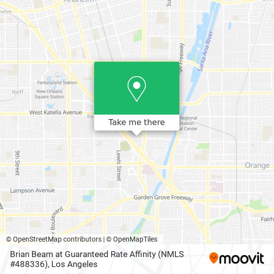 Mapa de Brian Beam at Guaranteed Rate Affinity (NMLS #488336)