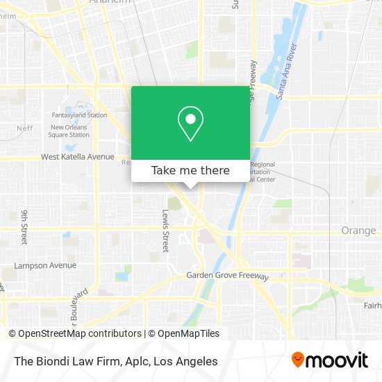 The Biondi Law Firm, Aplc map