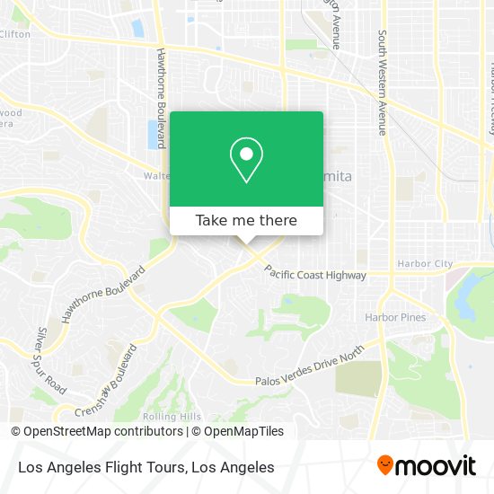 Mapa de Los Angeles Flight Tours