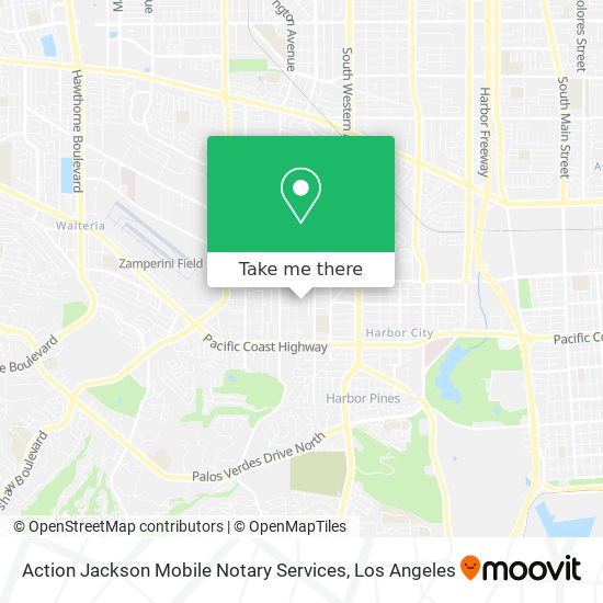 Mapa de Action Jackson Mobile Notary Services