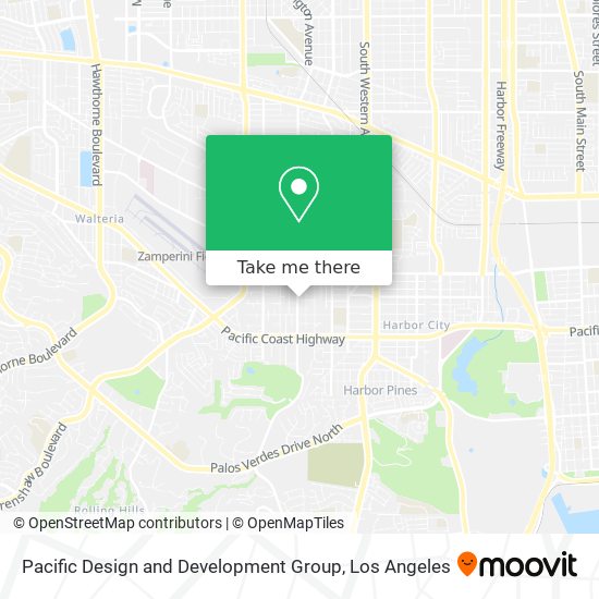 Pacific Design and Development Group map