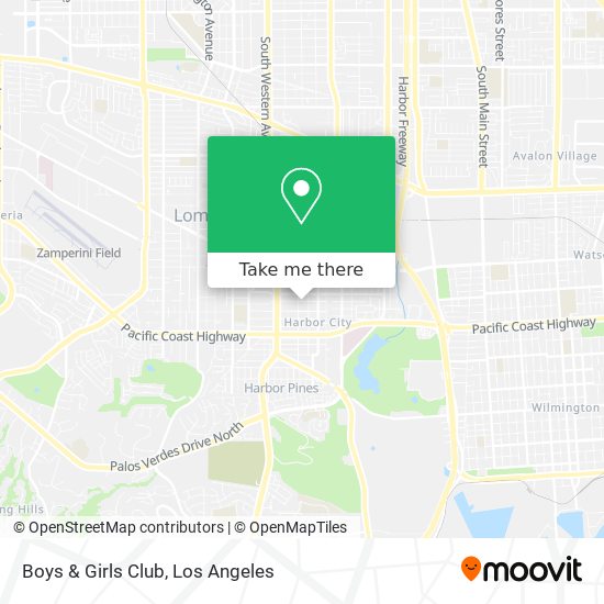 Boys & Girls Club map