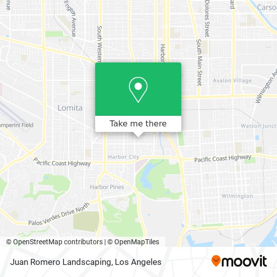 Juan Romero Landscaping map