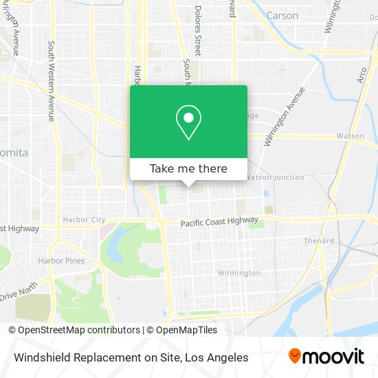 Mapa de Windshield Replacement on Site