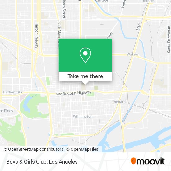 Boys & Girls Club map