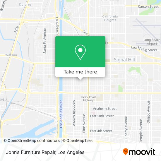 John's Furniture Repair map