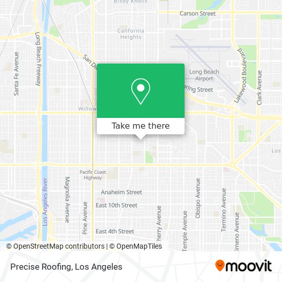 Precise Roofing map