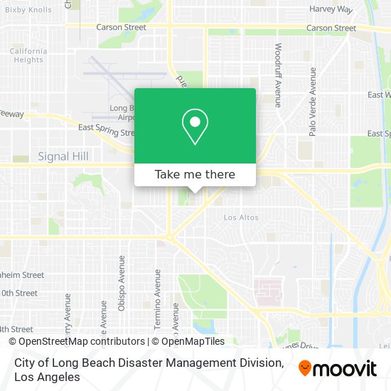 City of Long Beach Disaster Management Division map