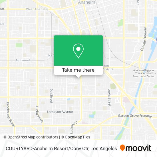 COURTYARD-Anaheim Resort / Conv Ctr map