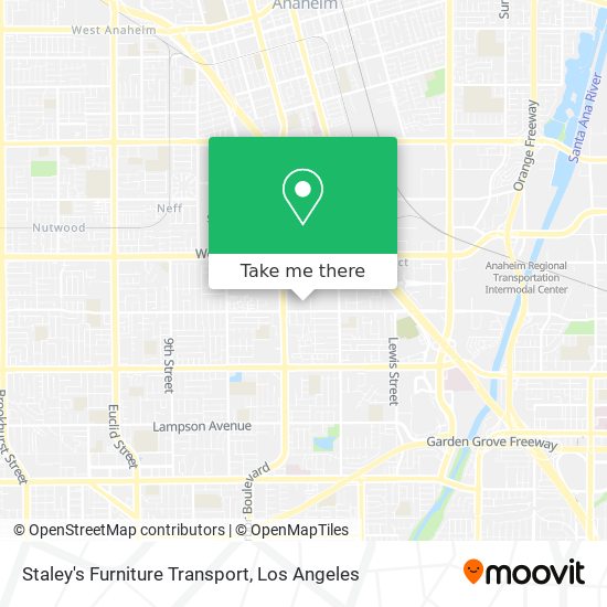 Staley's Furniture Transport map